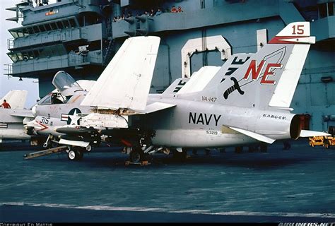 A-7A Corsair II (BuNo.153219, NE315) / VA-147 "Argonauts" aboard USS ...