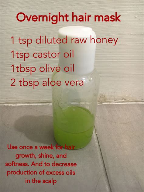 DIY overnight hair mask | Overnight hair mask, Grow long hair, Hair mask