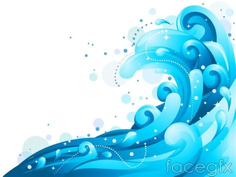 Cartoon surf patterns background vector | Wave illustration, Ocean mural, Sea waves