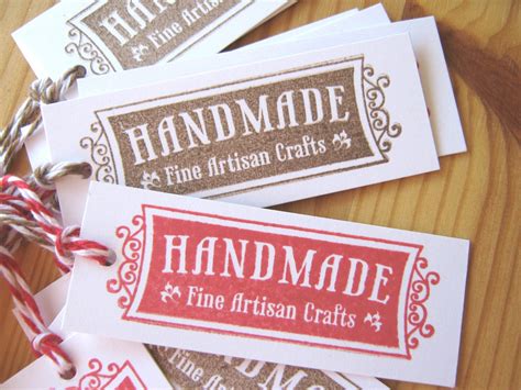 Handmade Craft Labels Tags by CharonelDesigns on Etsy