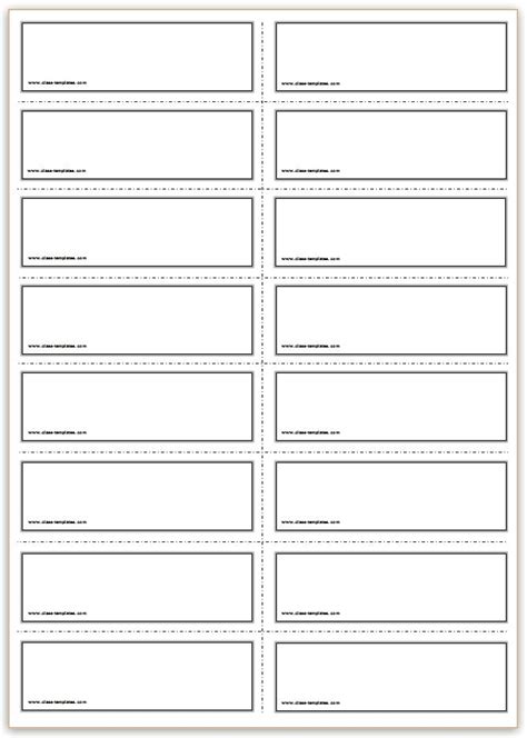 Free Printable Blank Flash Cards Template (8) - TEMPLATES EXAMPLE | TEMPLATES EXAMPLE ...