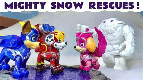 Paw Patrol Charged Up Mighty Pups Snow Rescues with the Funny Funlings ...