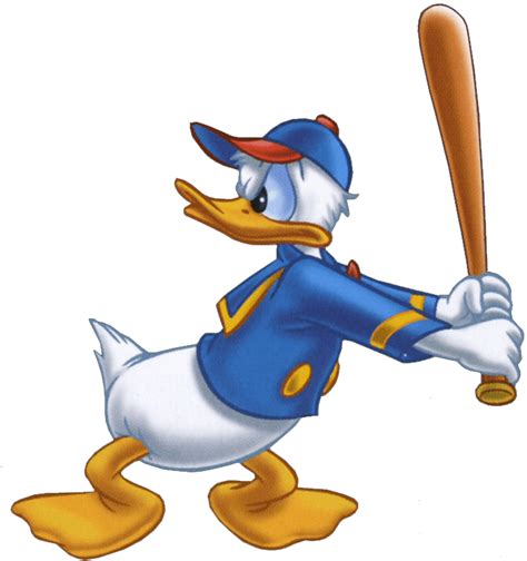 Pato Donald jogando beisebol PNG transparente - StickPNG