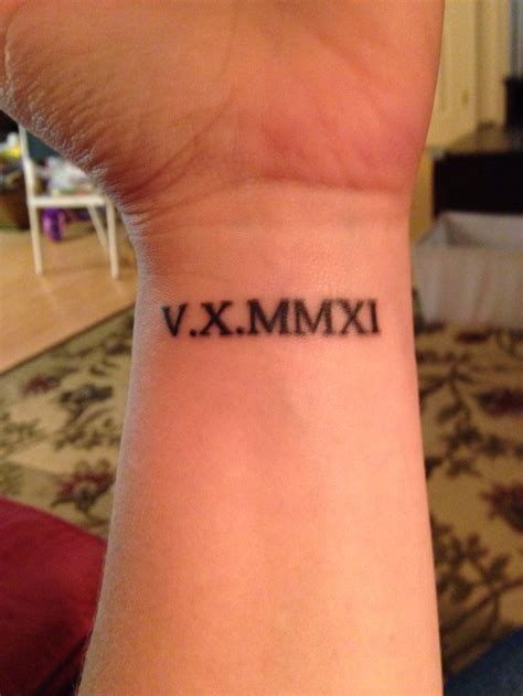 Roman Numeral Date Tattoo Ideas - Design Talk