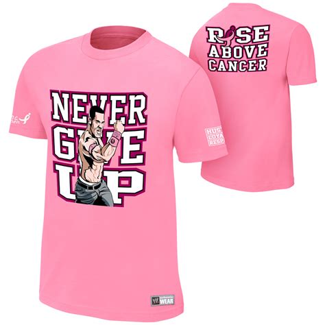 John Cena "Rise Above Cancer" Pink T-Shirt | Pro Wrestling | FANDOM powered by Wikia