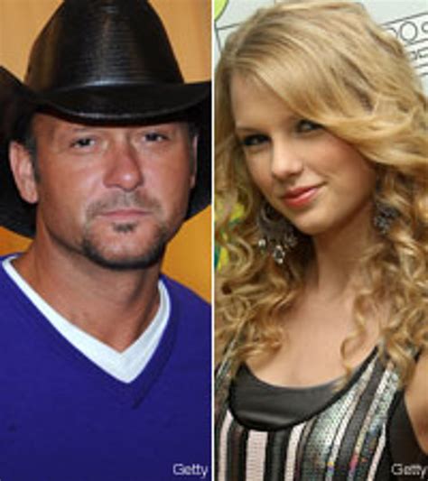 Tim McGraw and Taylor Swift Go to Bat