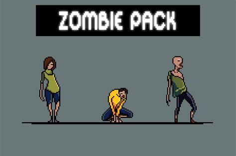 Free Zombie Sprite Sheet Pack Pixel Art :: Behance