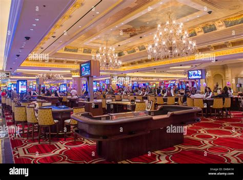 The interior of the Venetian hotel & Casino in Las Vegas Stock Photo - Alamy