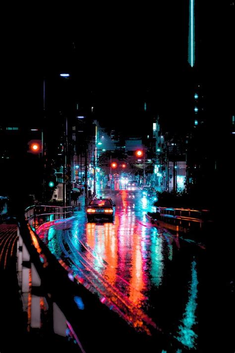 Dark Rainy Street | 75% Black - Wallpaper | Night street photography ...