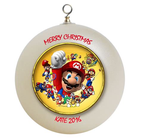 Personalized Super Mario Christmas Ornament Gift #2 - Ornaments