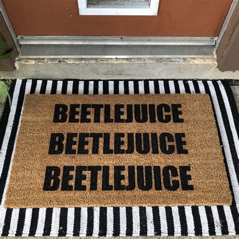 Beetlejuice Doormat, Beetlejuice Home Decor, Beetlejuice Beetlejuice Beetlejuice, Beetlejuice ...