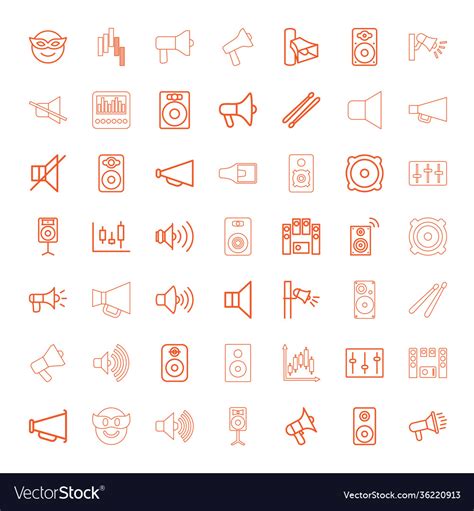 Loud icons Royalty Free Vector Image - VectorStock