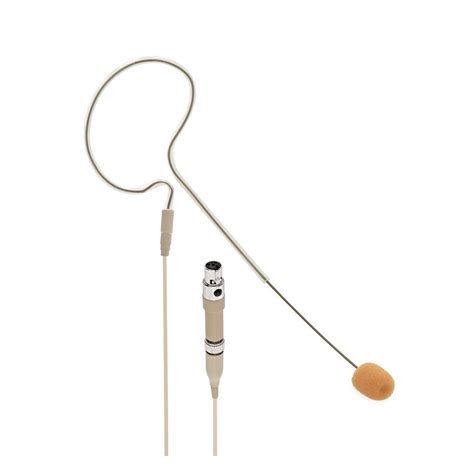 SubZero Single Ear Headset Microphone with Shure Style Connector, Tan ...