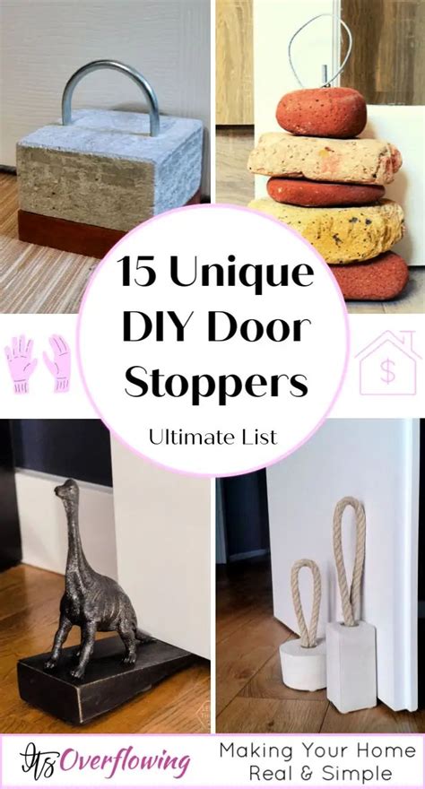 15 Unique DIY Door Stopper Ideas