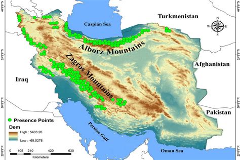 Elburz Mountains Map