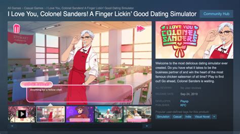 KFC Creates PC Game Where You Date an Anime Colonel Sanders | PCMag