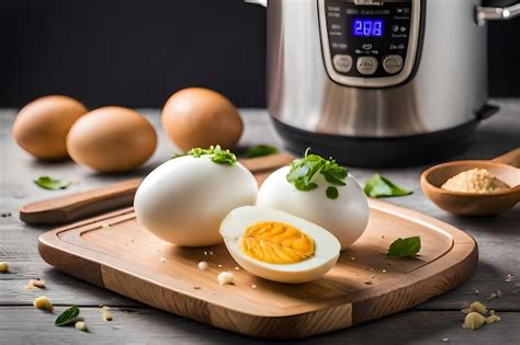 Premium AI Image | an egg with a timer on it and a timer display on the ...