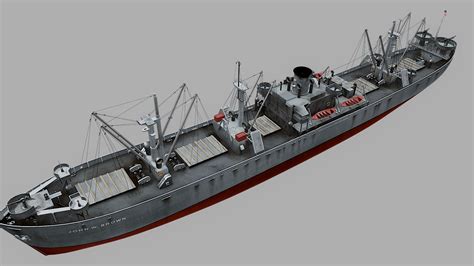 liberty ships 3d model