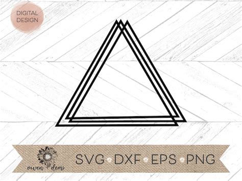 Triangle Frame Svg Sketch Triangle Svg Triangle Svg - Etsy