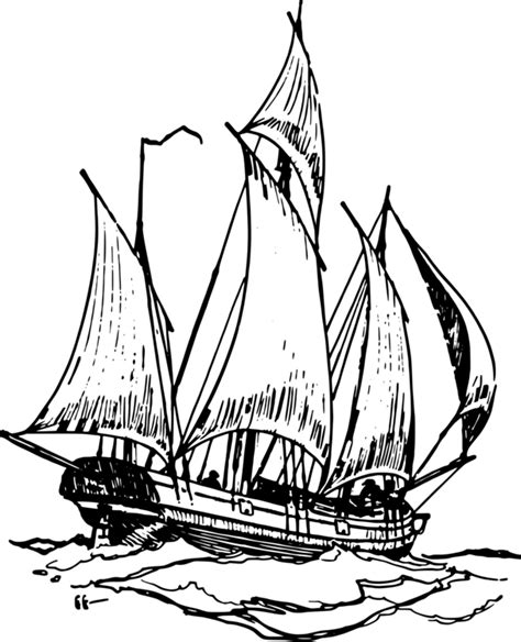 Caravel Drawing | Free download on ClipArtMag