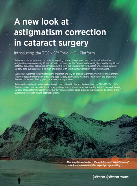 A new look at astigmatism correction in cataract surgery