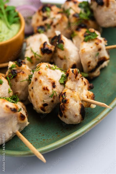 Chicken Malai Tikka Stock Photo | Adobe Stock