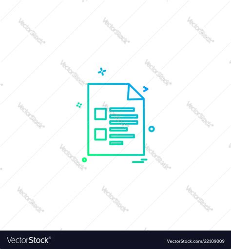 File icon design Royalty Free Vector Image - VectorStock