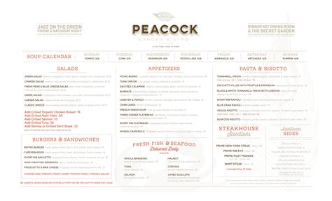 Peacock Garden Cafe Menu, Menu for Peacock Garden Cafe, Coconut Grove, Miami - Urbanspoon/Zomato