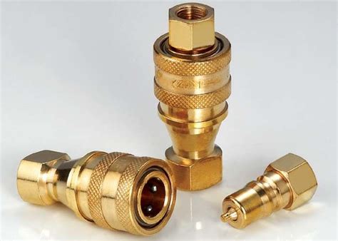 KZD Hydraulic Quick Connect Couplings High Performance Brass ISO7241-B