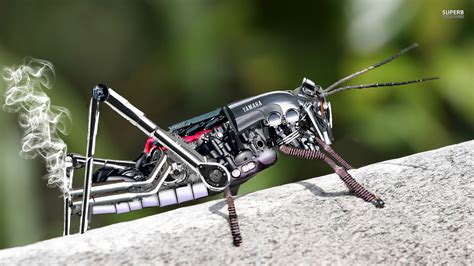 grasshopper, Insect, Robot, Digital Art, Yamaha, Smoke Wallpapers HD / Desktop and Mobile ...