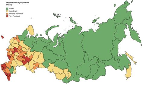 Population Map Of Russia