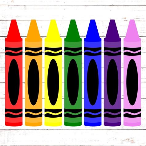 Crayons crayola style svg – Artofit