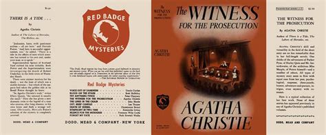 The Witness for the Prosecution (1948) – Agatha Christie | First ...