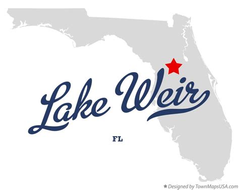 Map of Lake Weir, FL, Florida