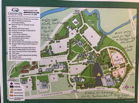 Map to Tent at Greenville Tech Barton Campus – Chautauqua | History Comes Alive