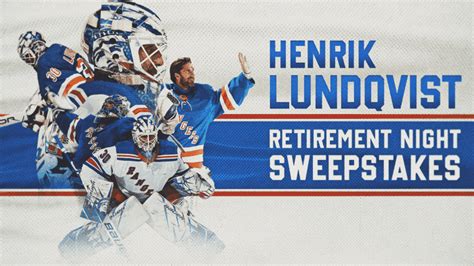 MSGN Henrik Lundqvist Retirement Night Sweepstakes 2022