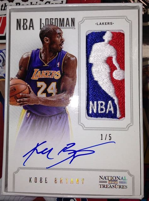 Great NBA Cards: 2012-13 National Treasures NBA Logoman Auto Kobe Bryant /5