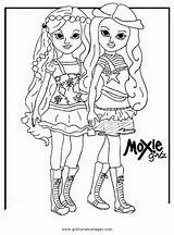 Moxie Girlz Coloring Pages sketch template