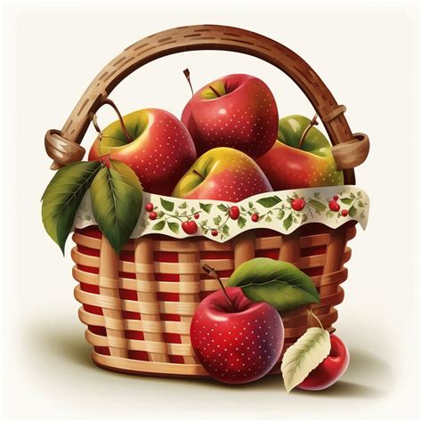 Red Apples,Apples In Basket,Basket PNG Clipart - Royalty Free SVG / PNG