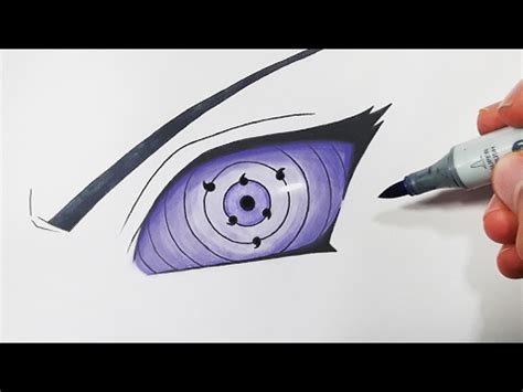 Sasuke Rinnegan Eye Drawing