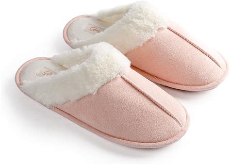 Amazon.com | Slippers for Women Lady House Bedroom Fuzzy Womens Cozy ...