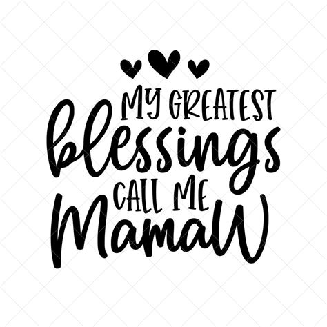 Drawing & Illustration png My Greatest Blessings Call Me Grandma Cut ...