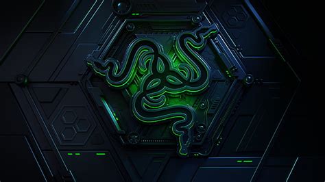 Online crop | HD wallpaper: green and black wooden cabinet, Razer, logo ...