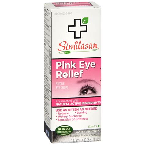 Similasan Pink Eye Relief Sterile Eye Drops – 0.33 OZ – Medcare ...