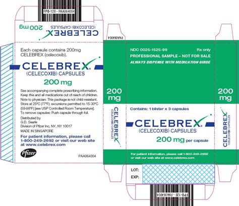 Celebrex - FDA prescribing information, side effects and uses