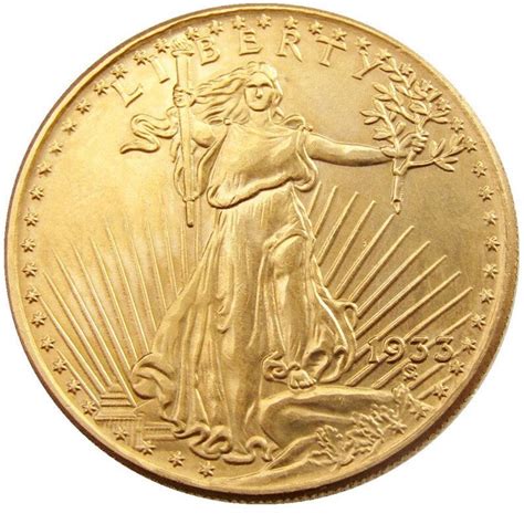 US 1908 1933 SAINT GAUDENS Gold 20 Dollar Gold Plated Coin | Etsy