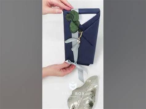 How to wrap a gift box without tape - YouTube