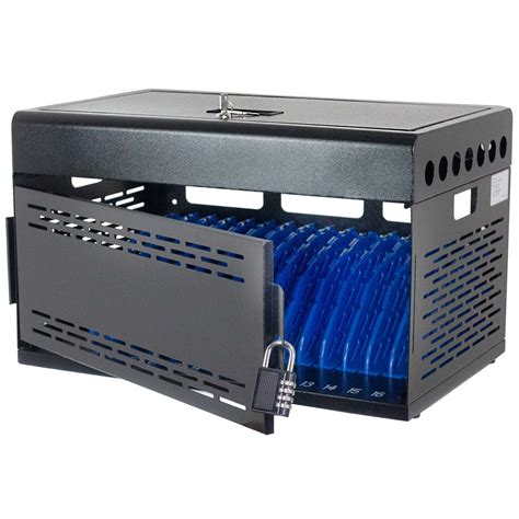 Buy Laptop Charging Cabinet for 16 Devices - Locking Charging Station ...