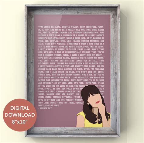 New Girl Print New Girl Poster TV Show Quote Print New Girl - Etsy