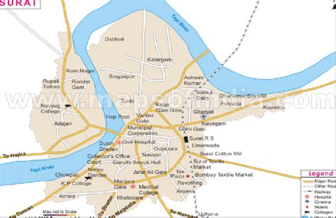 Surat City Map City Map Of Surat With Important Places Newkerala Com ...